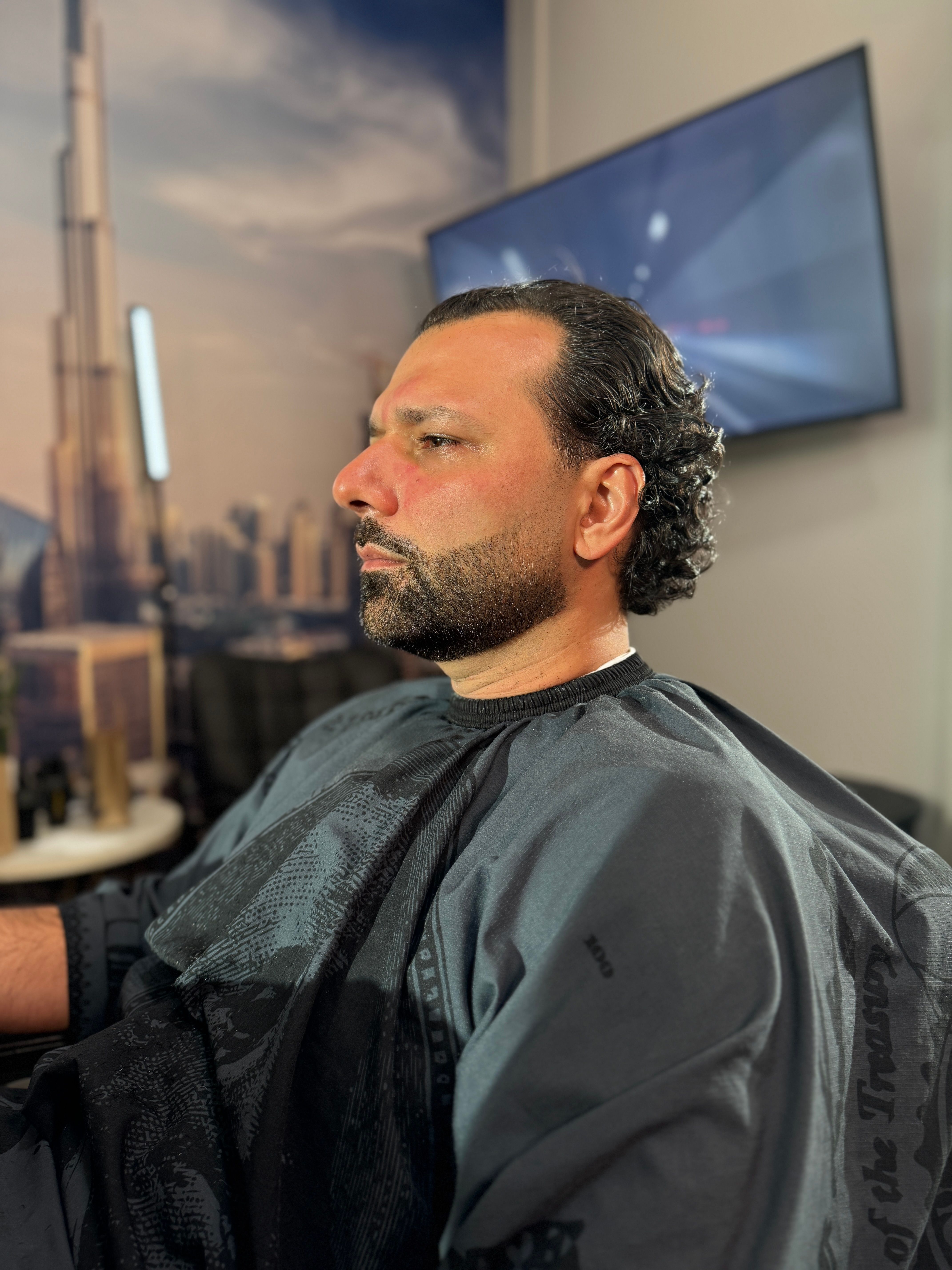 A sculpted and lined-up beard