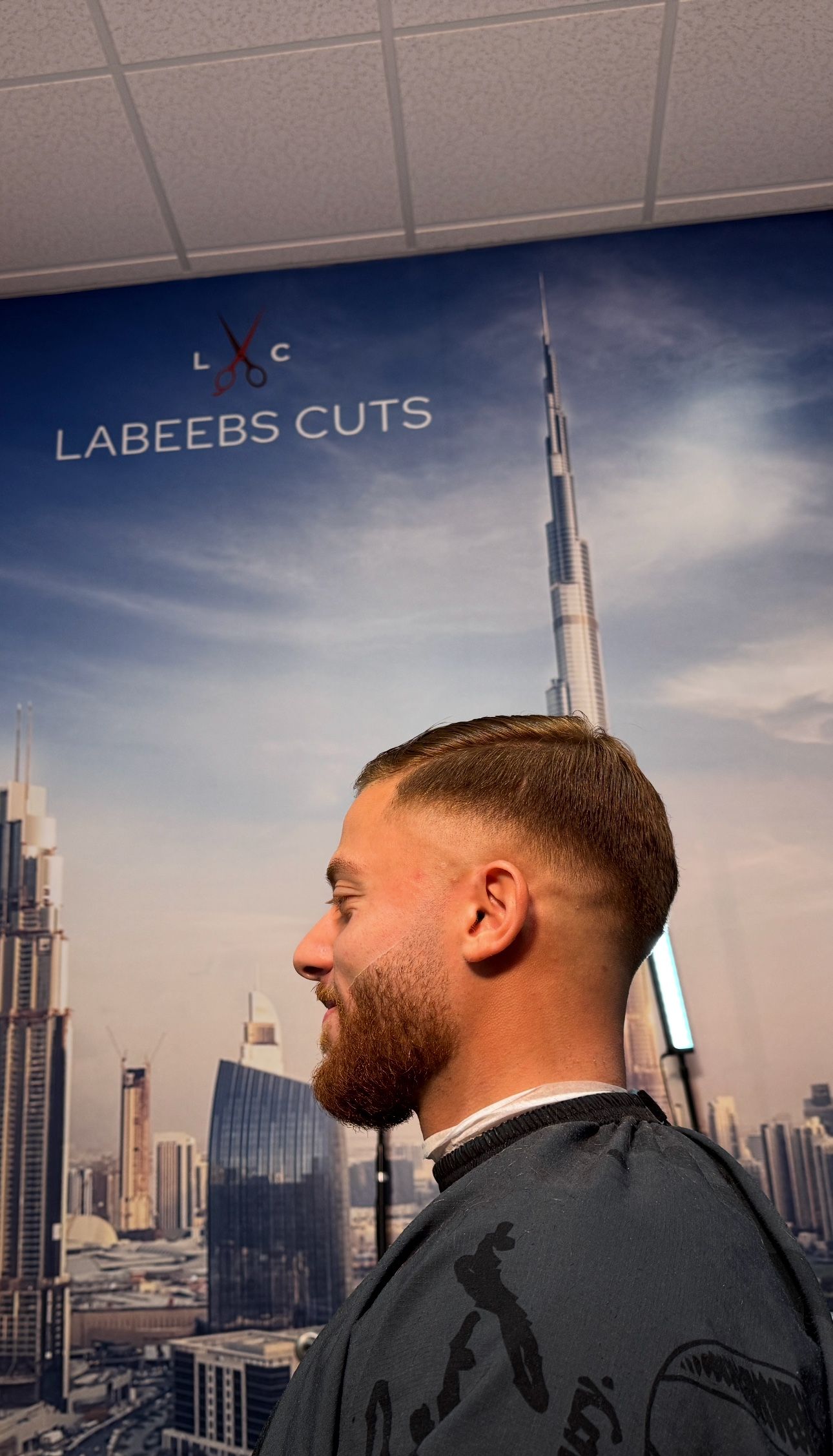 A full cut and hot towel shave